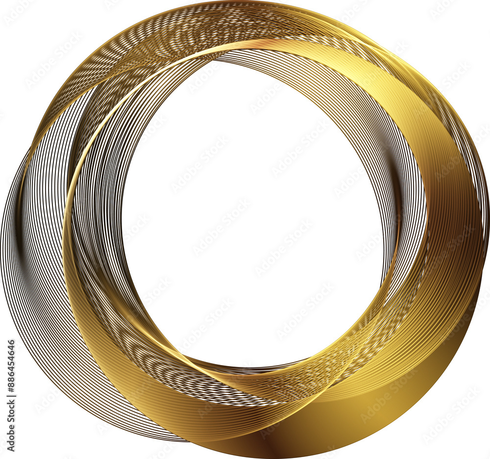Aufkleber abstract shiny color gold circle frame design element