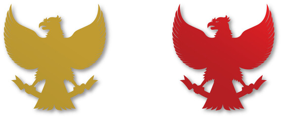 ILLUSTRATION OF THE INDONESIAN GARUDA BIRD SYMBOL, AUGUST 17
