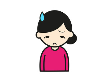 うかない顔のママ