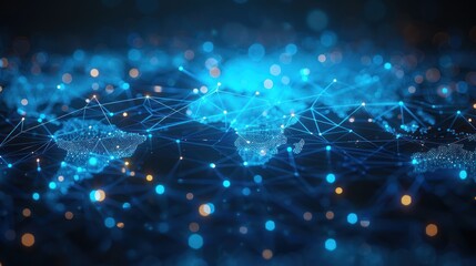 Digital Network Abstract Background