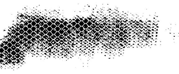 Tire tread marks, wheel textures, tire marks - car racing, motocross, drift, rally, off-road and others. Vector black isolated texture in grunge style with splashes. Black and white monochrome se