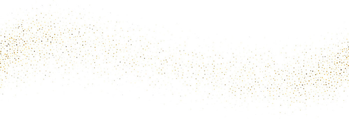 Gold glitter. Golden sparkle confetti. Shiny glittering dust.
