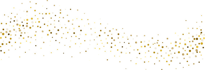 Gold glitter. Golden sparkle confetti. Shiny glittering dust.
