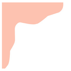 Separators shapes and frame for website. Wave and triangular dividers for Top or Bottom Page. Frame of header