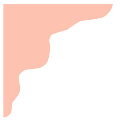 Separators shapes and frame for website. Wave and triangular dividers for Top or Bottom Page. Frame of header