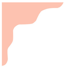 Separators shapes and frame for website. Wave and triangular dividers for Top or Bottom Page. Frame of header