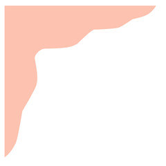 Separators shapes and frame for website. Wave and triangular dividers for Top or Bottom Page. Frame of header