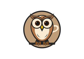 owl icon logo template icon vector illustration