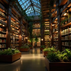 Fototapeta premium The_Library_of_Elemental_Knowledge