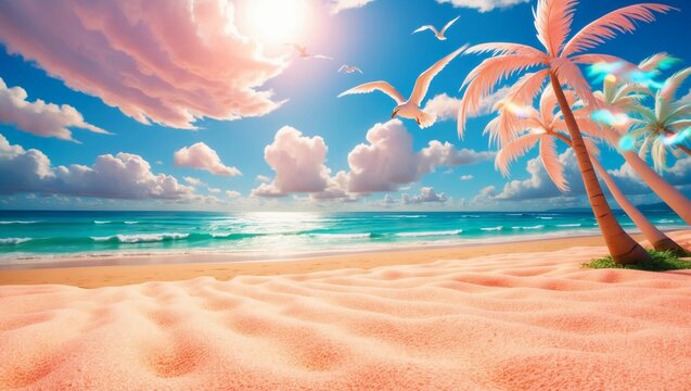 Anime Summer Beach Scenes