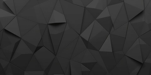 Obraz premium Abstract Geometric Black Triangle Pattern