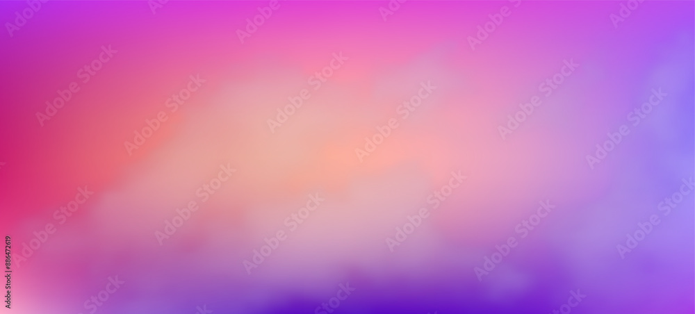 Poster modern colorful gradient background with clouds