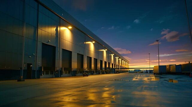 As the sun sets the warehouses lights automatically switch to solarpowered ones further reducing its carbon footprint.