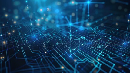 Obraz premium Abstract Digital Circuitry Background