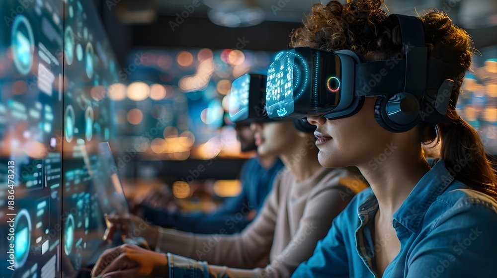 Poster future of business networking and digital through sophisticated virtual reality platform