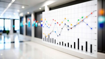 Strategic Business Data Visualization Backdrop with Dynamic Charts
