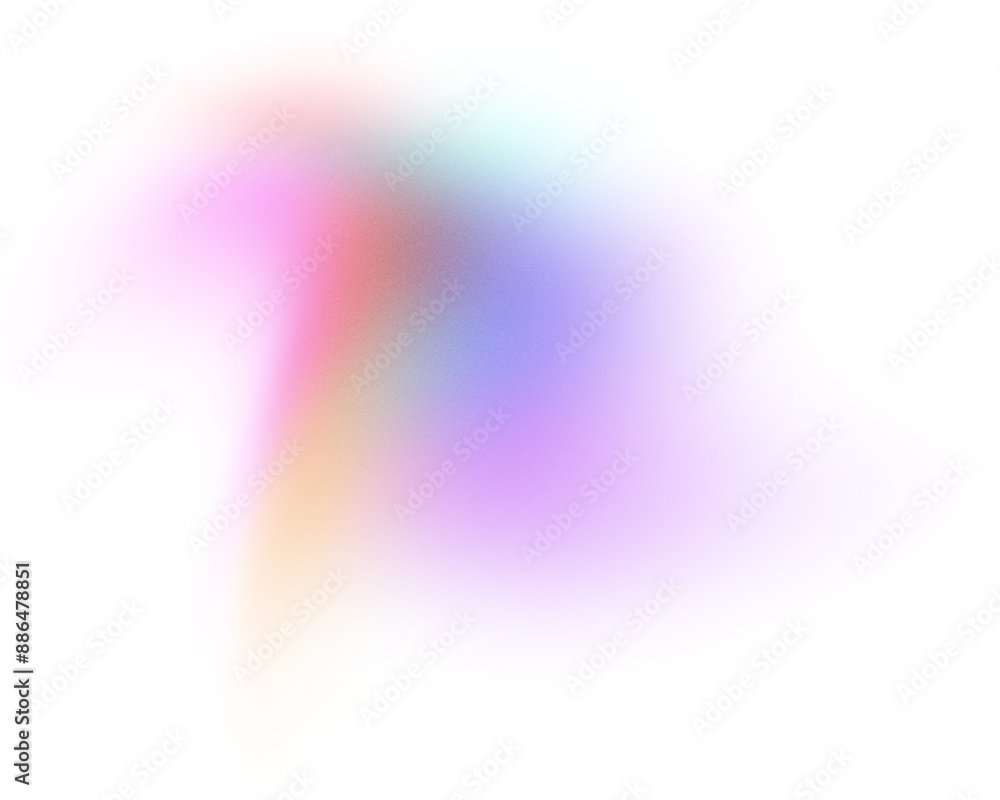 Poster Blur Gradient Shape transparent PNG blurry gradient shape holographic blurred circles rainbow color shapes. Abstract design elements