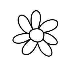 Cartoon line element, cute scribble, text sticker, Editable stroke. Comic vector illustration