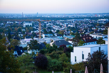 Obraz premium Frankfurt, Germany - City street view in township