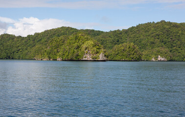 Fototapeta premium Palau landscape on a sunny autumn day