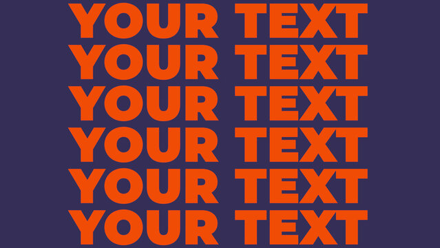 Typography Poster 3D Rotation Text