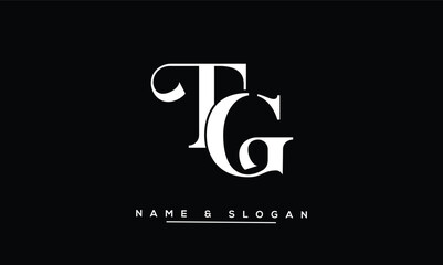 GT, TG, G, T  Abstract Letters Logo Monogram
