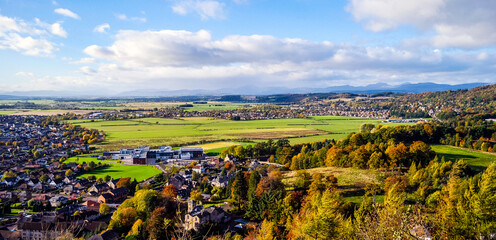 Sunny view from Wallace's Monument