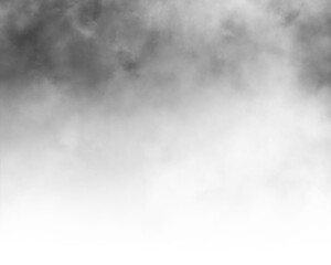 Black gradient transparent fog smoke cloud
