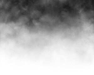 Black gradient transparent fog smoke cloud