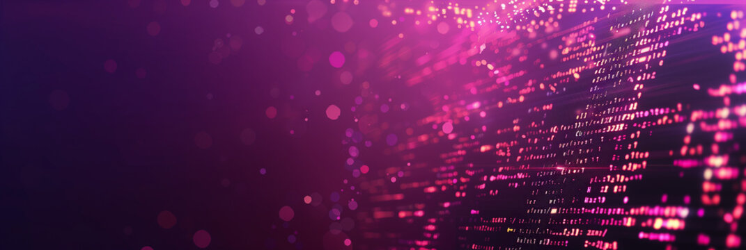 Software development, digital technology concept. Software developer, coding web banner or background 