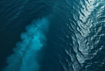 Fototapeta premium Beautiful beach scenery, high angle view of the sea