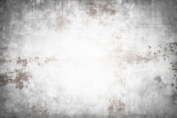 Obraz premium Gray and white grunge background with white circle in center