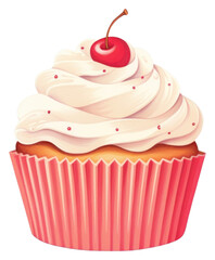 PNG Cupcakes White cupcake dessert cream.