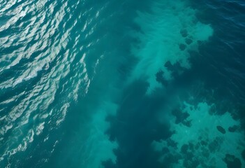 Beautiful beach scenery, high angle view of the sea