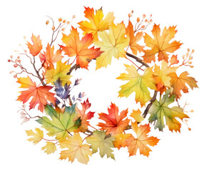 Fototapeta premium PNG Maple plant wreath leaf.