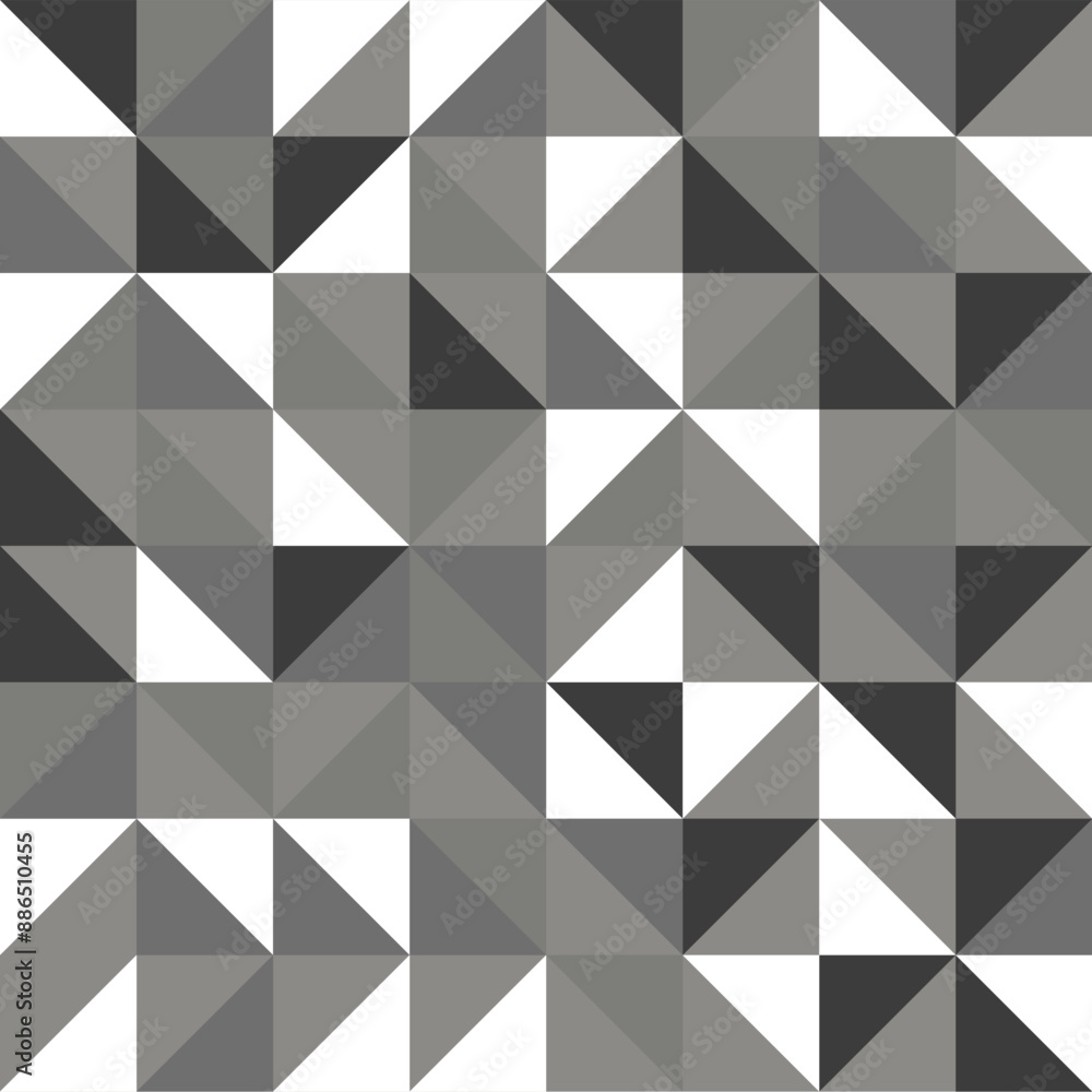 Poster seamless geometric pattern. triangle pattern. scandinavian style. vector illustration