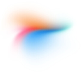 Blur Gradient Shape transparent PNG blurry gradient shape holographic blurred circles rainbow color...