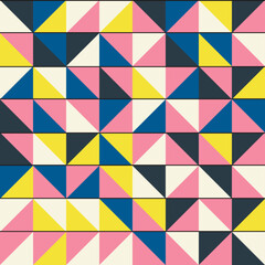 Obraz premium Seamless geometric pattern. Triangle pattern. Scandinavian style. Vector illustration
