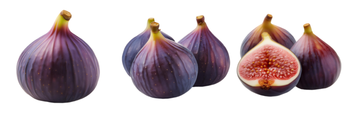 figs isolated on transparent background