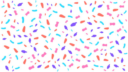 SEAMLESS HAND DRAWN DOODLE BLOB SHAPES PATTERN TEXTURE COLORFUL TEMPLATE ABSTRACT BACKGROUND TRENDY DESIGN VECTOR