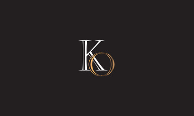 KO, OK, K , O , Abstract Letters Logo Monogram