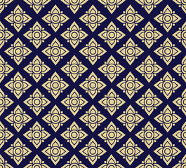 Thai fabric seamless pattern background