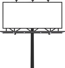 Obraz premium Isometric blank billboard illustration 