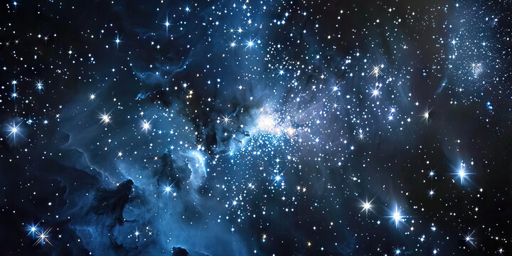 Uncluttered Universe: A starry night sky, filled with countless twinkling stars, unobstructed by pollution or clouds.