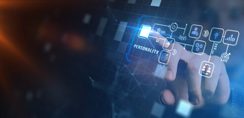 Personality. Business, Technology concept.