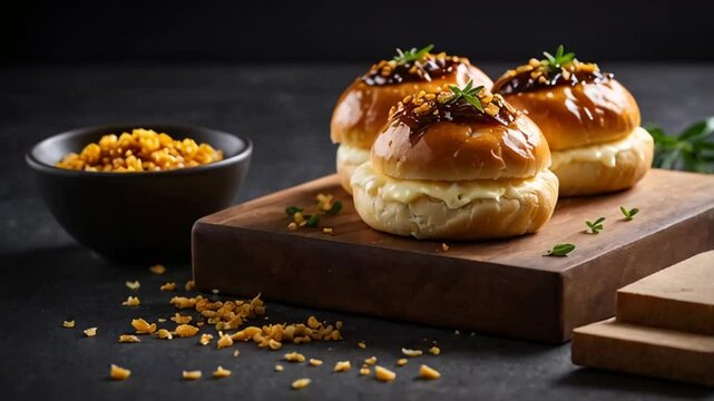 Cheese buns traditional food of Australia