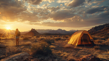 Desert camping