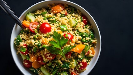 Couscous salad with vegetables