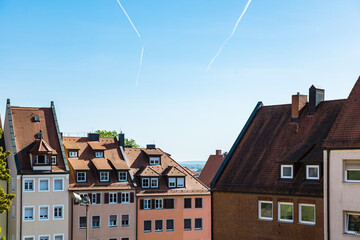 Frankfurt, Germany - City street view in township