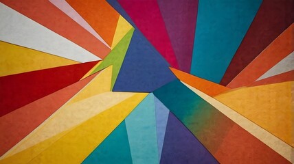 Abstract shapes in bright colors
